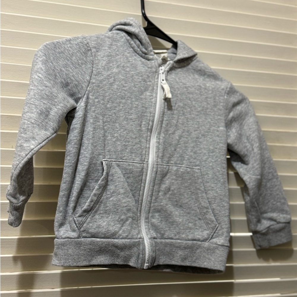 H&M Toddler Gray Zip up Jacket EUC